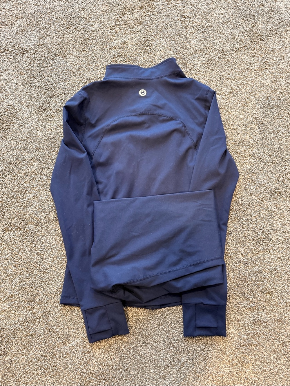 NEW - Size Large - Women's Navy Leggings Set with Gold Zip Accents - Picture 4 of 5